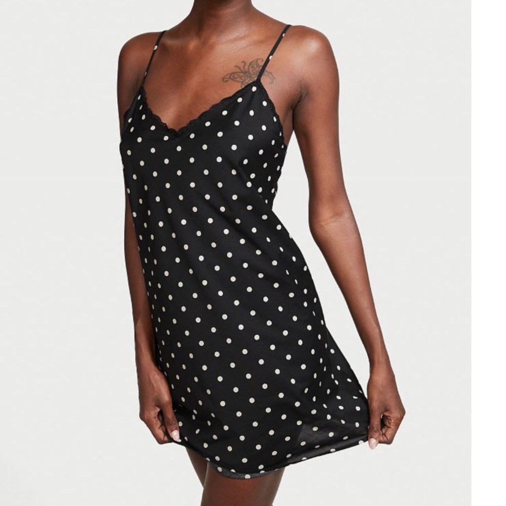NEW Victoria Secret Cotton & Lace Slip
